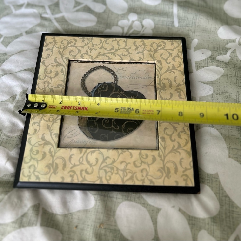 VTG Framed Change Purse & Heels Fashion Chic Wall Hanging Set of 2 - Picture 11 of 11